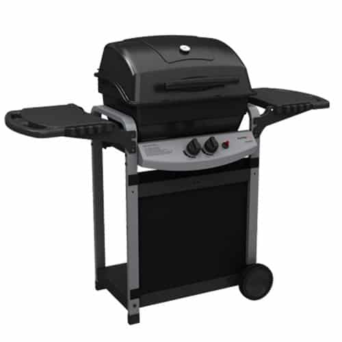 Barbacoa a gas BBQ de acero inoxidable con 2 quemadores con piedra volcánica G20512