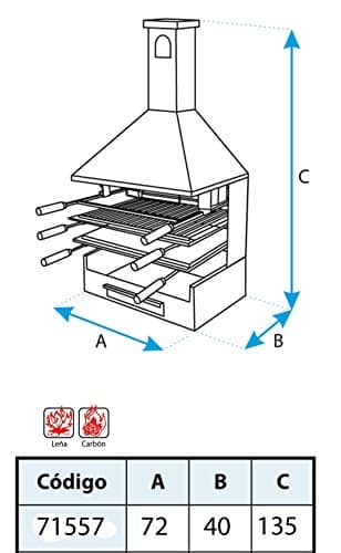 El zorro M263847 - Cajon chimenea parrilla y plancha 71557