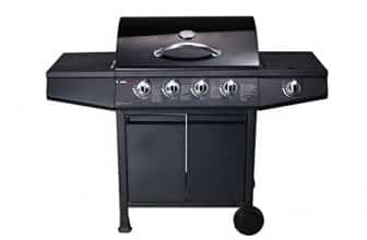CosmoGrill – Barbacoa de gas con 4 + 1 quemadores para jardín